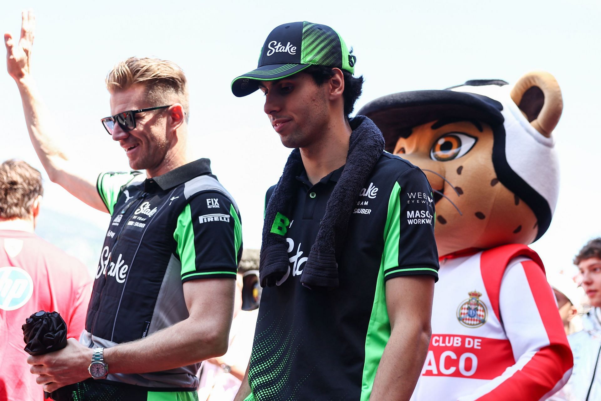 Kick Sauber's Nico Hulkenberg and Gabriel Bortoleto ahead of the F1 Monaco Grand Prix. Source: Getty